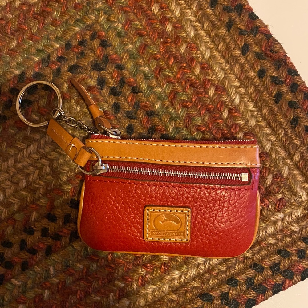 Dooney and Bourke vintage change purse/keychain